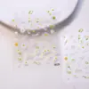 Adesivos de unhas populares transfronteiriços com tema de coração de borboleta e frutas 5D em relevo para capa de celular, planner, acessórios de unhas atacado