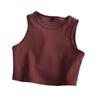 Europeu e Americano ins Verão Feminino Colete de Umbigo Comércio Exterior Cyber Celebridade bm Estilo Cintura Alta Slim Slim-Fit Base Short Sleeveless Mulheres