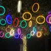 Luces LED Flexibles para Exteriores, Forma de Estrella y Luna, Estrella de Cinco Puntas Luces para Árboles de Vacaciones en Exteriores, Iluminación de Calle para Zonas Escénicas
