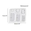 Macacão diy molde para brincos de resina epóxi quadrados geométricos irregulares pingente joia molde de silicone