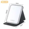 Espejo de Maquillaje LED con Luz, Adecuado para Dormitorios Universitarios, Uso de Escritorio, Alto Valor Estético, Ajustable, Portátil, Espejo Plegable