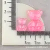 Material de Urso Acessórios de Resina DIY Cola de Creme DIY Capa de Celular de Uma Palavra Clipe de Gelatina com Glitter Grampo de Cabelo Adorno de Cabeça
