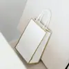 Bolsa de Papel Kraft Blanca Lista para Usar con Logo Imprimible, Bolsa para Llevar, Bolso de Papel Kraft de Colores, Bolsa de Papel para Café