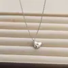 Collar con Colgante de Estrella de Ocho Puntas con Incrustaciones de Diamantes, Acero de Titanio, Cadena para Clavícula de Mujer, Lujo Ligero de Nicho, Corazón de Melocotón, Temperamento