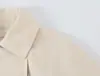 Abrigo Holgado de Color Sólido para Mujer Estilo Europeo y Americano, Nuevo Otoño 2026, con Cuello de Solapa 6441
