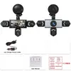 Nueva dashcam transfronteriza de 5 cámaras, pantalla IPS de 3,0 pulgadas, grabación panorámica HD 1080P de 360 grados