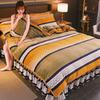 Cb # Conjunto de Quatro Peças de Veludo Leite Estampado Veludo Minky Dourado Conjunto de Quatro Peças Doméstico Farai Espessado e Quente de Inverno 1,68 m m
