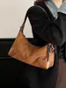 Bolso Retro de Ante para Mujer 2026 Nuevo Estilo Simple y Versátil Bolso de Hombro o Axila de Lujo Ligero Bolso Cruzado de Moda para Viajar