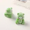Dibujo Animado Estilo Japonés Lindo Grande Perforado 3D Oso Arcoíris Resina Terciopelo DIY Hecho a Mano Adorno de Coche Accesorio