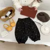 Pantalones Harem Florales Vintage para Niñas 2026 Nuevo Estilo Primavera Bebé Algodón Puro Pantalones Linterna Casuales Pantalones Largos