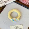 Fofo Menina Coração Creme Peixe Faixa de Cabelo Tecido Veludo Corda de Cabelo Simples Prendedor de Cabelo Colorido Peixe Elástico de Cabelo Atacado
