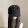 Boné de equitação estilo workwear, de qualidade de exportação, de secagem rápida, leve, respirável, cor sólida, simples, casual, versátil e elegante, com aba pequena