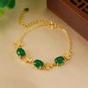 Nuevo Vietnam arena oro incrustaciones rubí retro damas Pulsera moda Estilo nacional joyería de mano fabricantes al por mayor