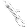 Cortador de sandía de acero inoxidable de doble cabezal, cortador de melón, tenedor de fruta multifuncional, tenedor de sandía, venta al por mayor