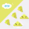 Clip Triangular de Esquina Estilo Japonés Sencillo, Clip Transparente Mate, Clip para Almacenamiento de Papeles de Examen y Documentos de Estudiantes, Clip para Bordes Anti-Rizado