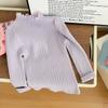 Suéter de Punto para Niña Suéter de Princesa Ropa con Cuello de Encaje para Bebé Ropa Infantil Camiseta Interior de Lana 2025 Suave y Cera