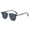 Elegantes y Estilizadas Gafas de Sol de Media Montura, Protección Solar, Protección UV, Gafas de Metal para Conducir, Moda Retro Gafas de Sol