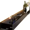 Mueble de TV Modelo Nuevo 2025, Gabinete de Piso para Sala de Estar, Negro, Aspecto de Alta Gama, Mueble de TV para Apartamentos Pequeños, Gabinete de Piso Estrecho