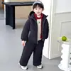 Traje Acolchado para Niños Ropa de Invierno 2025 Ropa Súper Bonita para Niños Chaqueta de Invierno Guapa para Niño Conjunto de Dos Piezas