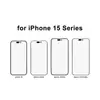 Película Temperada Totalmente Transparente para iPhone 15 Apple 15Promax Alto Alumínio Grande Arco HD Película de Vidro Temperado