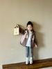 Otoño 2024 nueva ropa infantil, ropa infantil coreana, chaqueta con capucha a juego de colores para niñas, abrigo informal para jardín de infantes