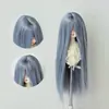 Fotos Reales del Fabricante: Pelucas para Muñecas BJD, Escala 1/3, 1/4, 1/6, Pelucas de Cabello Largo Liso de Seda Suave, Flequillo Largo, Piezas de Cabello sin Terminar