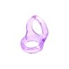 Ventas Directas de Fábrica Anillo para Esperma con Doble Anillo de Bloqueo Restricción de Escroto Retardado Flirteo de Pareja Anillo de Cristal Divertido Productos Sexuales para Adultos