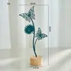 Estilo Nórdico Luxo Leve Artesanato em Metal Decoração Criativa para Casa Entrada da Sala de Estar Decoração de Armário de Vinho Arte em Ferro Ornamento de Girassol