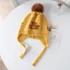 Gorro de Punto de Cachemir Puro para Otoño e Invierno con Protección para Orejas y Frío, para Hombres, Mujeres, Niños y Bebés, para Mantener Caliente
