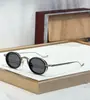 Gafas de Sol Jmm Varda Moda Transfronteriza Retro Metal Marco Ovalado para Hombres y Mujeres, Versátiles de Moda para Vacaciones Fiestas