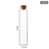 Botella Controlada de 22 ml con Tapa de Rosca y Tapón de Corcho, Botella de los Deseos, Botella de Deriva, Botella Dispensadora de Pastillas de Alcanfor Dulce, Botella de Almacenamiento para Perlas Doradas