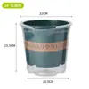 Maceta de rábano verde perezosa absorción automática de agua doble capa plástico maceta interior balcón sin agua transparente almacenamiento de agua maceta galón