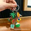Llavero creativo 3D tridimensional de apilamiento de baloncesto transfronterizo, llavero de apilamiento de dibujos animados, accesorio con colgante de abeja