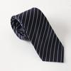 Kalen Versión Coreana Corbata de 7 cm Sin Nudo para Hombre de Negocios Profesional Formal Rayada con Cremallera