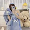 Fabricante Entrega Bata Suave y Absorbente Estilo Dibujos Animados Gorro Secador de Pelo Portátil Toalla de Baño Transfronteriza