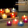 Velas Eletrônicas de LED, Velas Coloridas Sem Fumaça, Decoração de Atmosfera para Aniversário, Casamento, Pedido de Casamento, Festa de Feriado