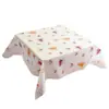 Toalha de mesa pvc toalha de mesa proteção ambiental EVA à prova d'água anti-escaldante anti-óleo sem lavagem toalha de mesa plástico toalha de mesa de centro atacado em estoque