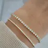 Amazon Transfronterizo Nuevo Pulsera de Tenis de Circonita Cúbica Joyería de Moda Femenina Regalo de Aniversario Festivo