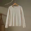 Atmósfera Retro Americana Suéter de Cachemira para Mujer Otoño e Invierno Nuevo Estilo Perezoso Suéter de Punto Camiseta Base Engrosada