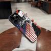 Funda de Teléfono Bandera Americana Apple 18Promax Águila iPhone 17 Color Plata 16 Funda Protectora para Hombre PC Dura