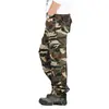 Calça Casual de Algodão Puro Transfronteiriça Calças Largas Masculinas Macacão Grosso Calças Retas Finas Calças Camufladas Masculinas