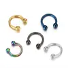 Anel de Ferradura em Aço Inoxidável Europeu e Americano em Forma de C Argola para Nariz Brincos de Luxo Leve High-End Joias para Piercing Fabricante Atacado