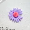 Accesorios de Resina Lindos Color Sólido Flor Grande Abierta Llavero Creativo DIY Pegatinas para Funda de Teléfono Venta al por Mayor