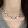 Colar de alfinetes para homens e mulheres Trendy Niche Design Original Hip Hop Light Luxury Estilo Frio Advanced Sense Personality Colar Chain Clavícula Chain