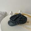 Sombrero infantil otoño e invierno Nuevo estilo coreano boina de pintor a cuadros retro versátil a prueba de viento niños y niñas bebé boina moda