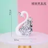 Decoração de bolo Flamingo Pena de cisne vermelha líquida Plug-in de bolo de aniversário Luminoso Plug-in de celebridade da internet Plug-in rosa