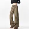 Pantalones casuales de pierna recta textura 2026 simple otoño versátil marca de tendencia americana copo de nieve holgados de pierna ancha para hombre nuevo estilo