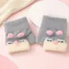 Luvas de Tricô Sem Dedos para Bebê, Quentes e Espessas, Estilo Meio Dedo para Estudantes e Bebês, Estilo Fino para 0-3 Meses, Luvas Quentes Fofas para Crianças