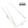 Raspador de Lengua de Acero Inoxidable Transfronterizo Limpiador de Lengua Cepillo para la Lengua Raspador de Lengua Herramienta de Limpieza Bucal