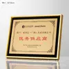Marco de Fotos Metálico de Alta Gama, Placa de Autorización, Placa de Honor, Premio de la Cámara de Comercio, Premio de la Asociación, Premio del Presidente, Premio al Miembro